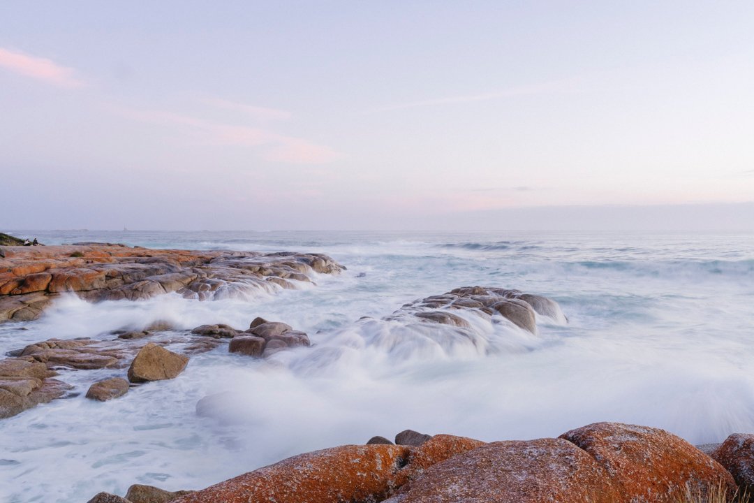 Ocean rocks long exposure